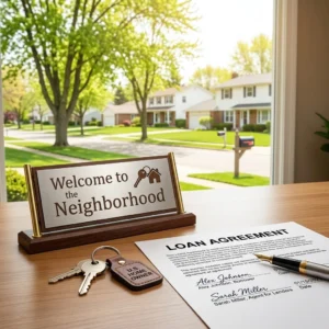 A successful U.S. borrower securing a legit loan near me.